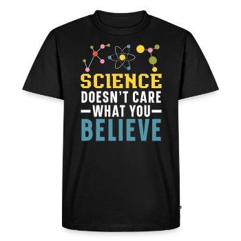 Athéisme Anti-religion Agnostique Libre Penseur Athée - T-shirt Premium bio Homme - noir - Devant - Nico (187cm)
