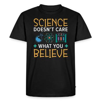 Athéisme Anti-religion Agnostique Libre Penseur Athée - T-shirt Premium bio Homme - noir - Devant - Nico (187cm)