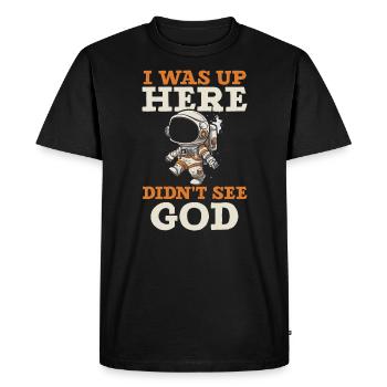 Athéisme Anti-religion Agnostique Libre Penseur Athée - T-shirt Premium bio Homme - noir - Devant - Nico (187cm)