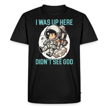 Athéisme Anti-religion Agnostique Libre Penseur Athée - T-shirt Premium bio Homme - noir - Devant - Nico (187cm)