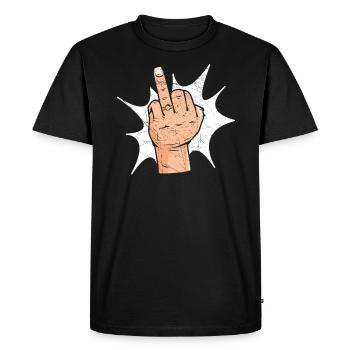 Mariage le jour du mariage des mariés Mariage juste marié - T-shirt Premium bio Homme - noir - Devant - Nico (187cm)