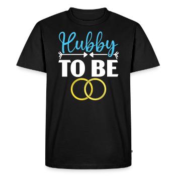 Mariage le jour du mariage des mariés Mariage juste marié - T-shirt Premium bio Homme - noir - Devant - Nico (187cm)