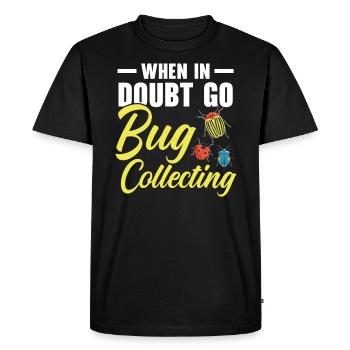 Bug Catcher Bug Expert Insect Lover Entomology - Men's Premium Organic T-Shirt - black - Front - Nico (187cm)