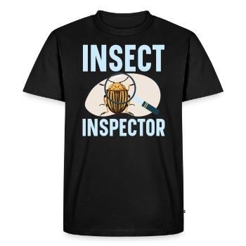 Bug Catcher Bug Expert Insect Lover Entomology - Men's Premium Organic T-Shirt - black - Front - Nico (187cm)