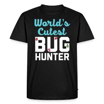 Bug Catcher Bug Expert Insect Lover Entomology - Men's Premium Organic T-Shirt - black - Front - Nico (187cm)