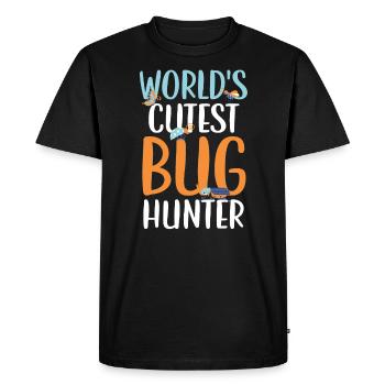 Bug Catcher Bug Expert Insect Lover Entomology - Men's Premium Organic T-Shirt - black - Front - Nico (187cm)