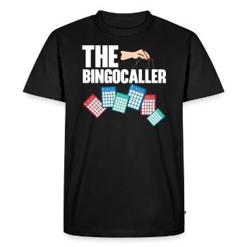 Joueur de bingo Bingo Appelant Bing Lover Casino - T-shirt Premium bio Homme - noir - Devant - Nico (187cm)