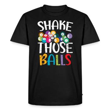 Joueur de bingo Bingo Appelant Bing Lover Casino - T-shirt Premium bio Homme - noir - Devant - Nico (187cm)