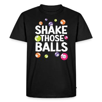 Joueur de bingo Bingo Appelant Bing Lover Casino - T-shirt Premium bio Homme - noir - Devant - Nico (187cm)