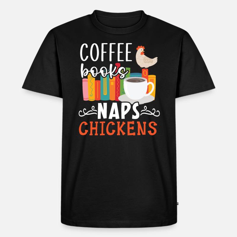 Hühnerbauer Hühnerflüsterer Bauernhoftier - Männer Premium Bio T-Shirt - Schwarz