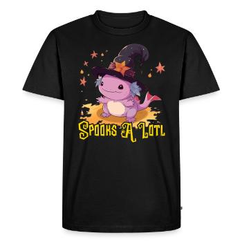 Axolotl Halloween Trick Or Treat Amphibian Axolotl - T-shirt Premium bio Homme - noir - Devant - Nico (187cm)