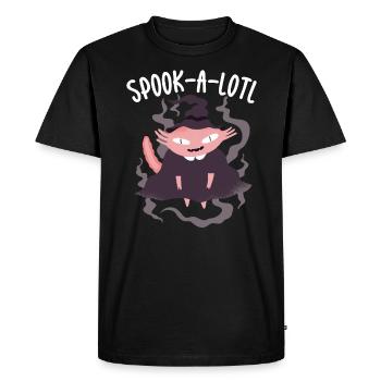 Axolotl Halloween Trick Or Treat Amphibian Axolotl - T-shirt Premium bio Homme - noir - Devant - Nico (187cm)