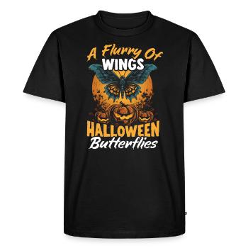 Papillon Halloween Trick Or Treat Insect Lover Lover - T-shirt Premium bio Homme - noir - Devant - Nico (187cm)