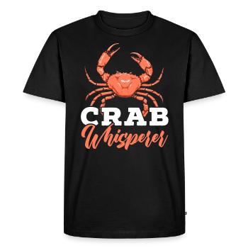 Pêche au crabe Crabe Pêcheur Crabbing Crabber - T-shirt Premium bio Homme - noir - Devant - Nico (187cm)