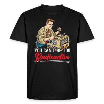 Ham Radio Operator Morse Code Radioactivity - Men's Premium Organic T-Shirt - black - Front - Nico (187cm)
