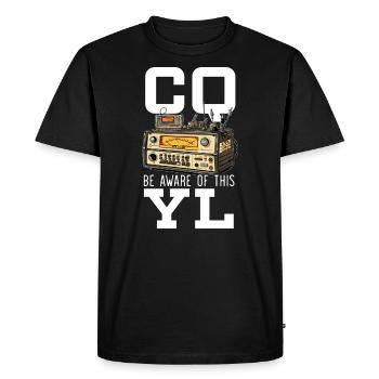 Ham Radio Operator Morse Code Radioactivity - Men's Premium Organic T-Shirt - black - Front - Nico (187cm)