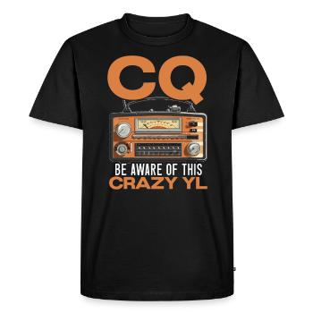 Opérateur radio amateur Code Morse Radioactivité - T-shirt Premium bio Homme - noir - Devant - Nico (187cm)