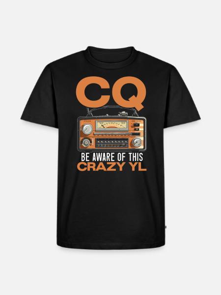 Ham Radio Operator Morse Code Radioactivity - Men's Premium Organic T-Shirt - black