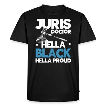 Juris Doctor Jurisprudence Droit Avocat Avocat - T-shirt Premium bio Homme - noir - Devant - Nico (187cm)