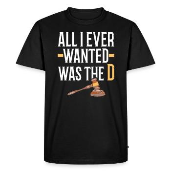 Juris Doctor Jurisprudence Droit Avocat Avocat - T-shirt Premium bio Homme - noir - Devant - Nico (187cm)