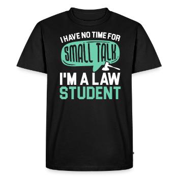 Juris Doctor Jurisprudence Droit Avocat Avocat - T-shirt Premium bio Homme - noir - Devant - Nico (187cm)