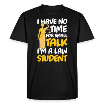 Juris Doctor Jurisprudence Droit Avocat Avocat - T-shirt Premium bio Homme - noir - Devant - Nico (187cm)