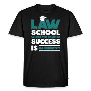 Juris Doctor Jurisprudence Droit Avocat Avocat - T-shirt Premium bio Homme - noir - Devant - Nico (187cm)