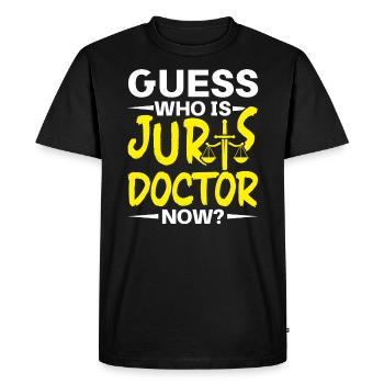 Juris Doctor Jurisprudence Droit Avocat Avocat - T-shirt Premium bio Homme - noir - Devant - Nico (187cm)