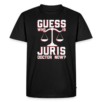 Juris Doctor Jurisprudence Droit Avocat Avocat - T-shirt Premium bio Homme - noir - Devant - Nico (187cm)