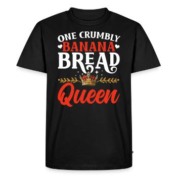 Banana Bread Baker Bakery Baking Chef Cook Food - Men's Premium Organic T-Shirt - black - Front - Nico (187cm)