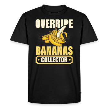 Pain aux bananes Baker Boulangerie Chef cuisinier Cuisiner - T-shirt Premium bio Homme - noir - Devant - Nico (187cm)