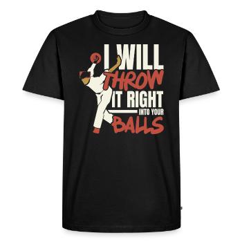 Bocce Ball Player Bocce Game Italian Sports Italy - Men's Premium Organic T-Shirt - black - Front - Nico (187cm)