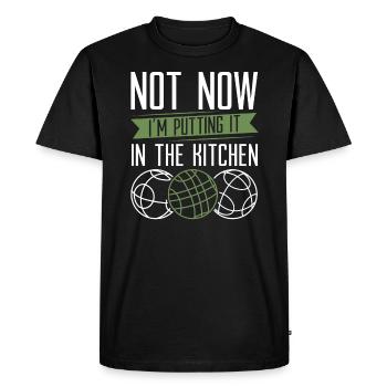 Bocce Ball Player Bocce Game Italian Sports Italy - Men's Premium Organic T-Shirt - black - Front - Nico (187cm)