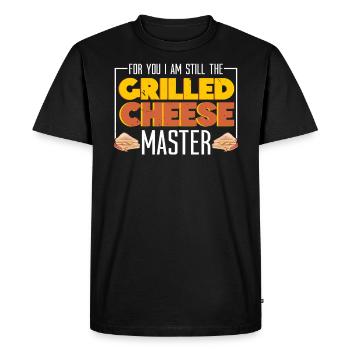 Love Grilled Cheese Please Cheesemaker Cheesy Food - T-shirt Premium bio Homme - noir - Devant - Nico (187cm)