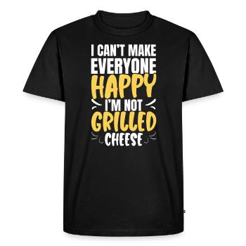 Love Grilled Cheese Please Cheesemaker Cheesy Food - T-shirt Premium bio Homme - noir - Devant - Nico (187cm)