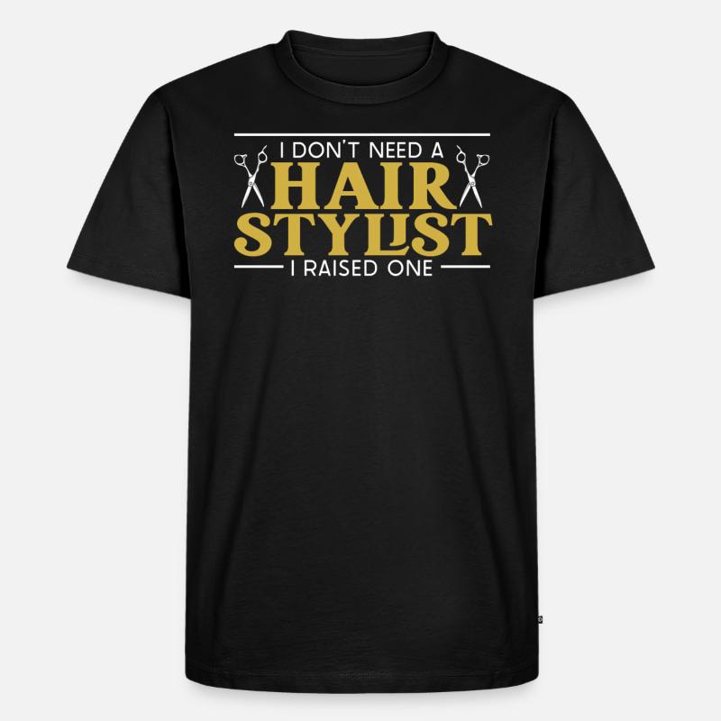 Friseur - Männer Premium Bio T-Shirt - Schwarz
