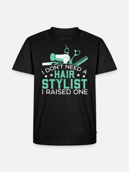 Friseur - Männer Premium Bio T-Shirt - Schwarz