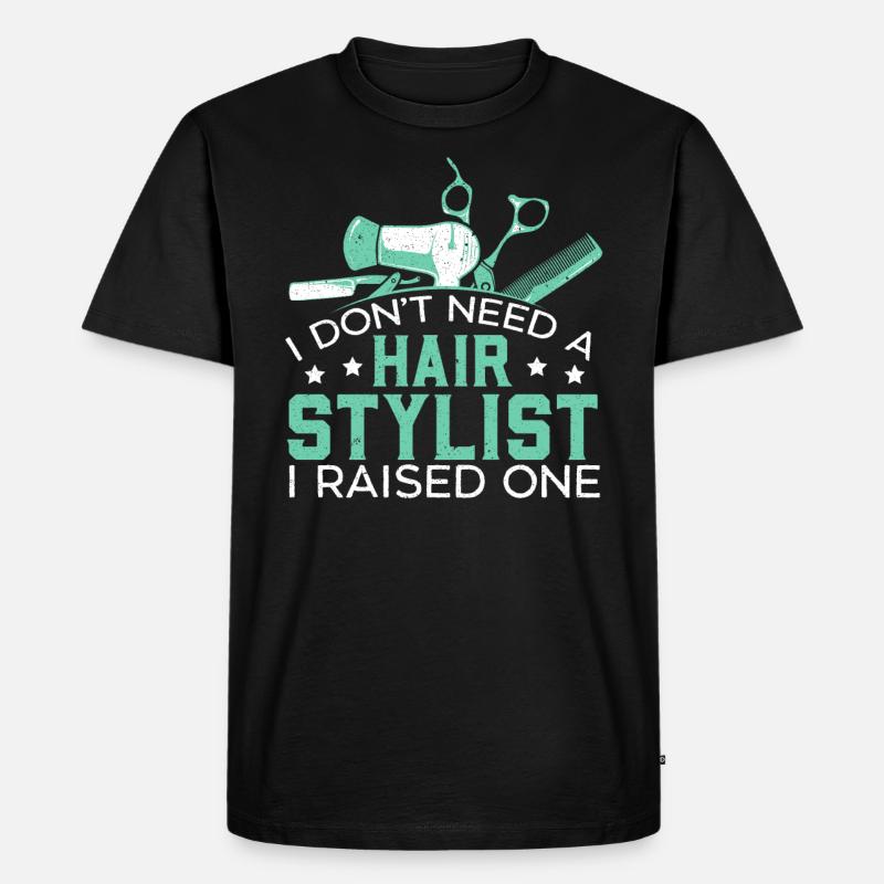 Friseur - Männer Premium Bio T-Shirt - Schwarz