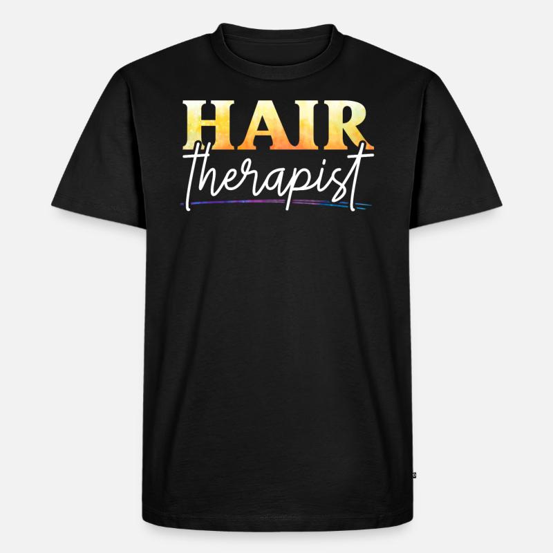 Friseur - Männer Premium Bio T-Shirt - Schwarz