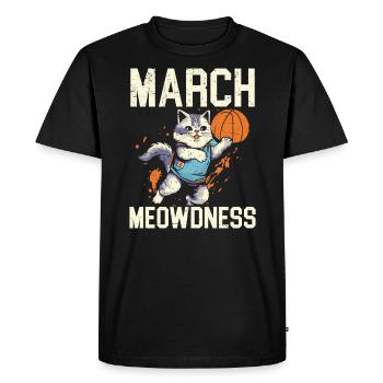 Basketball Cat Basketteur Joueur de basket-ball J’aime le basket-ball - T-shirt Premium bio Homme - noir - Devant - Nico (187cm)