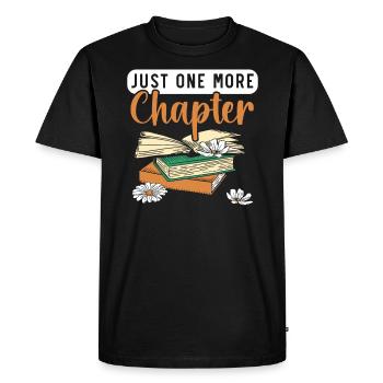 Book Lover Bookworm Reading Librarian Education - Men's Premium Organic T-Shirt - black - Front - Nico (187cm)