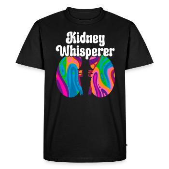 Néphrologie Infirmière Emploi médical Médecine Soins infirmiers - T-shirt Premium bio Homme - noir - Devant - Nico (187cm)
