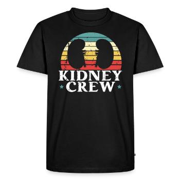 Néphrologie Infirmière Emploi médical Médecine Soins infirmiers - T-shirt Premium bio Homme - noir - Devant - Nico (187cm)