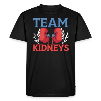 Néphrologie Infirmière Emploi médical Médecine Soins infirmiers - T-shirt Premium bio Homme - noir - Devant - Nico (187cm)