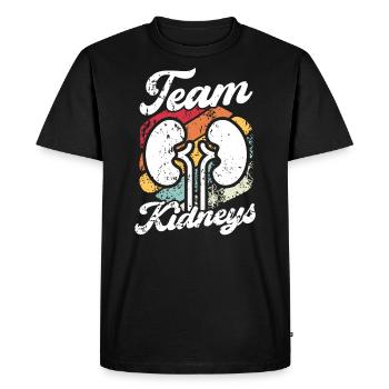 Néphrologie Infirmière Emploi médical Médecine Soins infirmiers - T-shirt Premium bio Homme - noir - Devant - Nico (187cm)