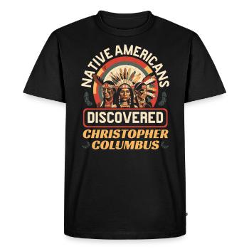 Aboriginal Indians Indigenous Native American Day - Men's Premium Organic T-Shirt - black - Front - Nico (187cm)