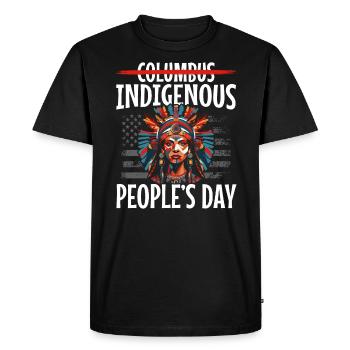Aboriginal Indians Indigenous Native American Day - Men's Premium Organic T-Shirt - black - Front - Nico (187cm)