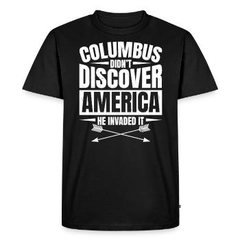 Aboriginal Indians Indigenous Native American Day - Men's Premium Organic T-Shirt - black - Front - Nico (187cm)