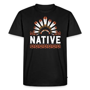 Aboriginal Indians Indigenous Native American Day - Men's Premium Organic T-Shirt - black - Front - Nico (187cm)