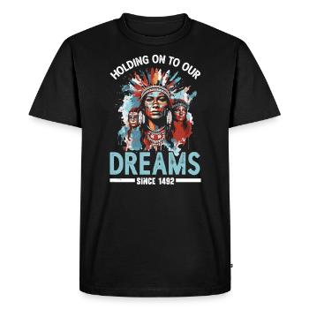 Aboriginal Indians Indigenous Native American Day - Men's Premium Organic T-Shirt - black - Front - Nico (187cm)